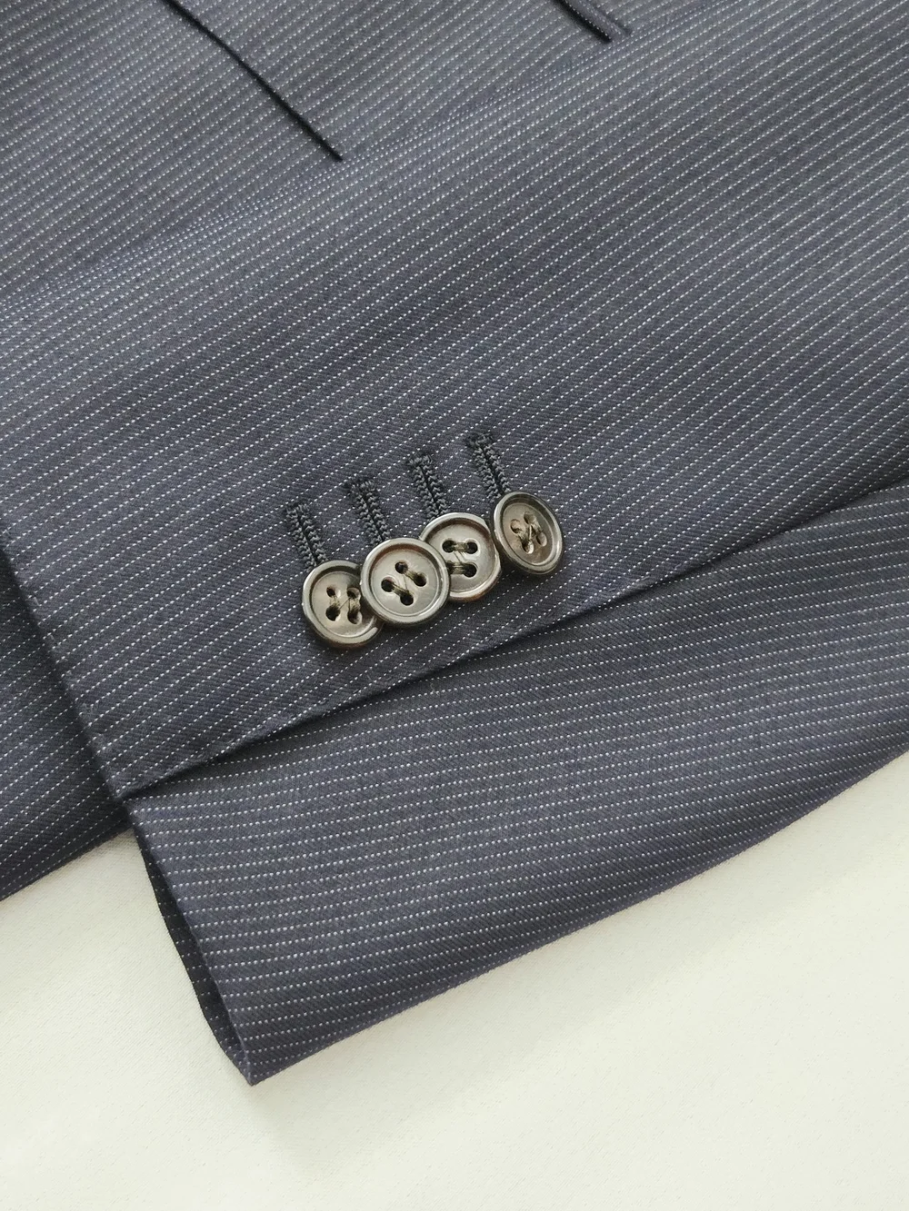 Suitsupply Vitale Barberis Canonico Wool Navy Pinstripe Blazer Jacket Mens US38R